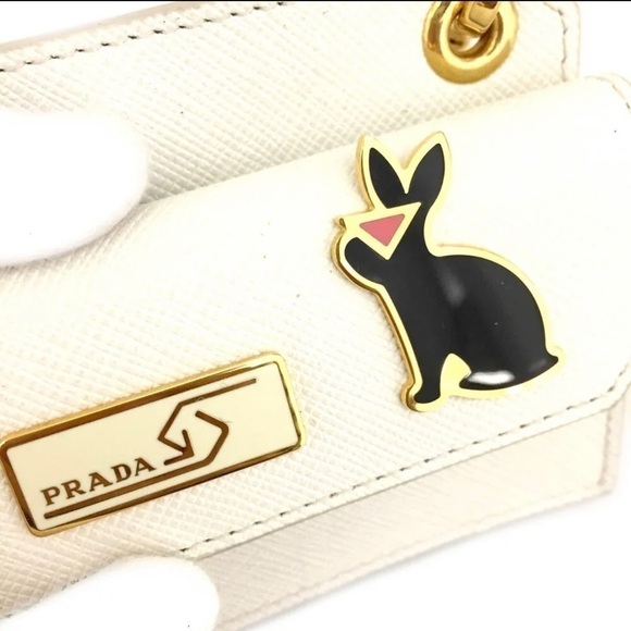 PRADA saffiano rabit bag charm - Picture 7 of 16
